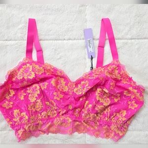 NWT Cosabella Savona Longline Lace Bralette Size 2XL